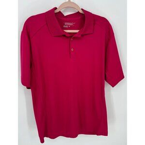 Nike Golf Mens Pink Dri-FIT Short Sleeve Activewear Polo Shirt